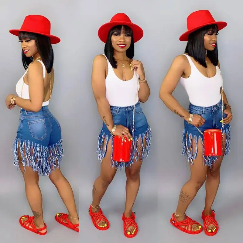 2019 new summer spring women tassel hem denim pants fashion vintage short beach active jeans wear short pants outfit, Flower
2019 new summer spring women tassel hem denim pants fashion vintage short beach active jeans wear short pants outfit, Flower