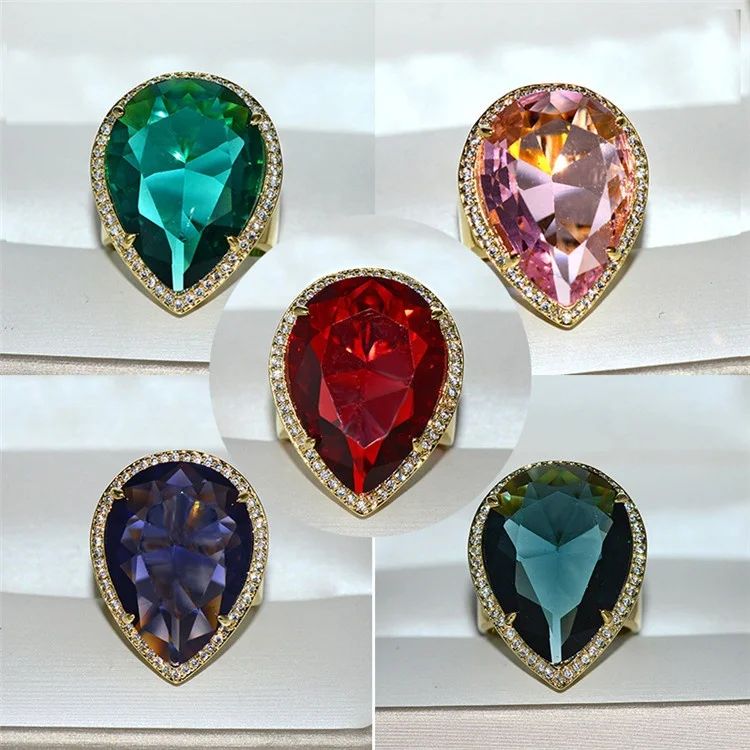 5 Colors Vintage Promise ring Water drop AAA cz luxury Wedding Band Rings for women Statement Party Jewelry
5 Colors Vintage Promise ring Water drop AAA cz luxury Wedding Band Rings for women Statement Party Jewelry