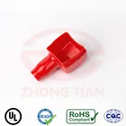 Colorful square plastic auto battery terminal cover