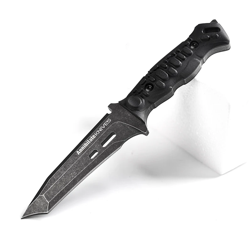 Zunelotoo Annihilate ZA-S001 outdoor hunting military fixed blade pocket camping survival tactical knife, Black and gray
Zunelotoo Annihilate ZA-S001 outdoor hunting military fixed blade pocket camping survival tactical knife, Black and gray