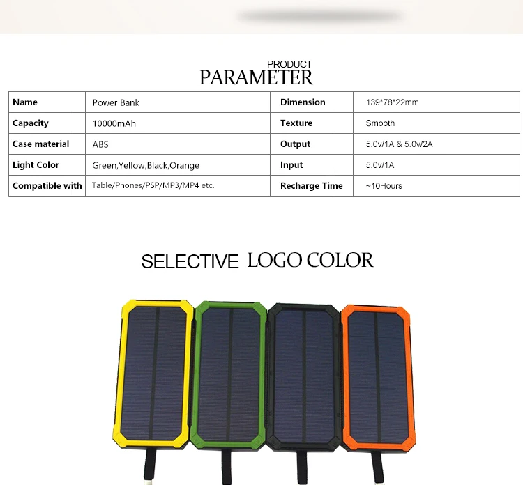 High capacity mobile charger waterproof solar power bank 20000mah - ANKUX.COM