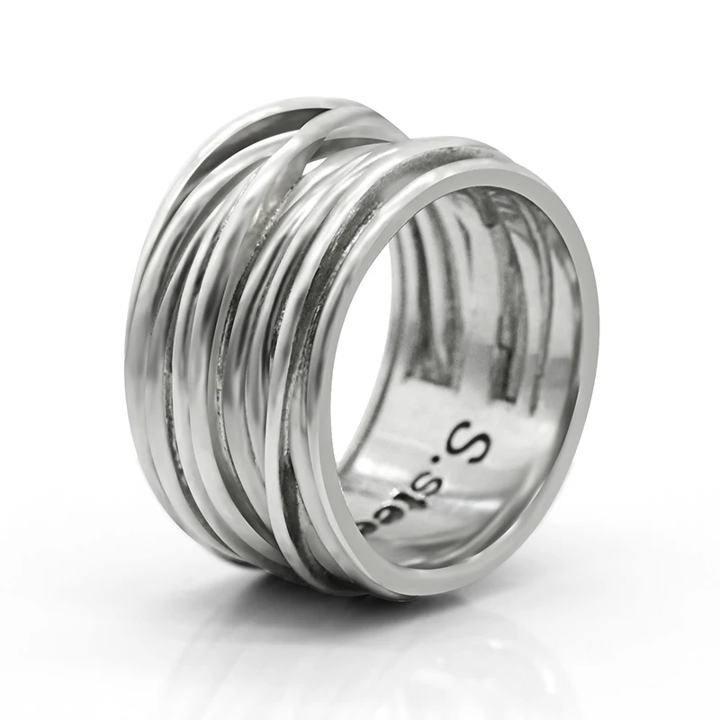 925 Sterling Silver Women Ring Entwined for Complex Circle Classic Style Silver Ring for Women
925 Sterling Silver Women Ring Entwined for Complex Circle Classic Style Silver Ring for Women