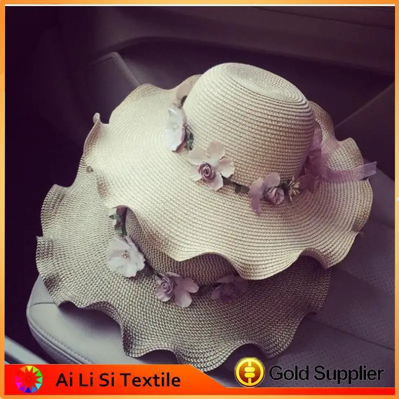 Sorted Color Women Straw Hat for sale