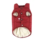 Pet padded vest coat puppy warm heated dog down jacket without legs