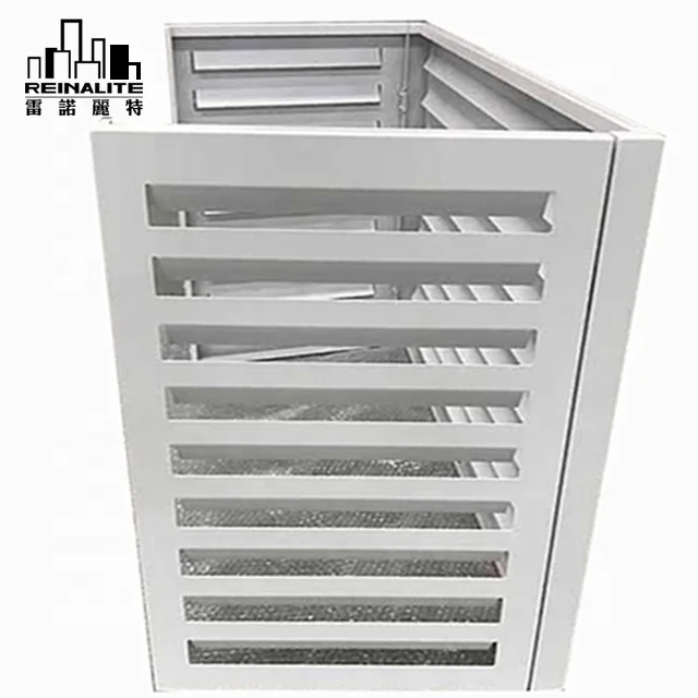 Outdoor Cnc Punched Decorative Aluminum Air Conditioner Cover