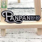 Custom adhesive black metal label Strong tape aluminum embossed logo plate