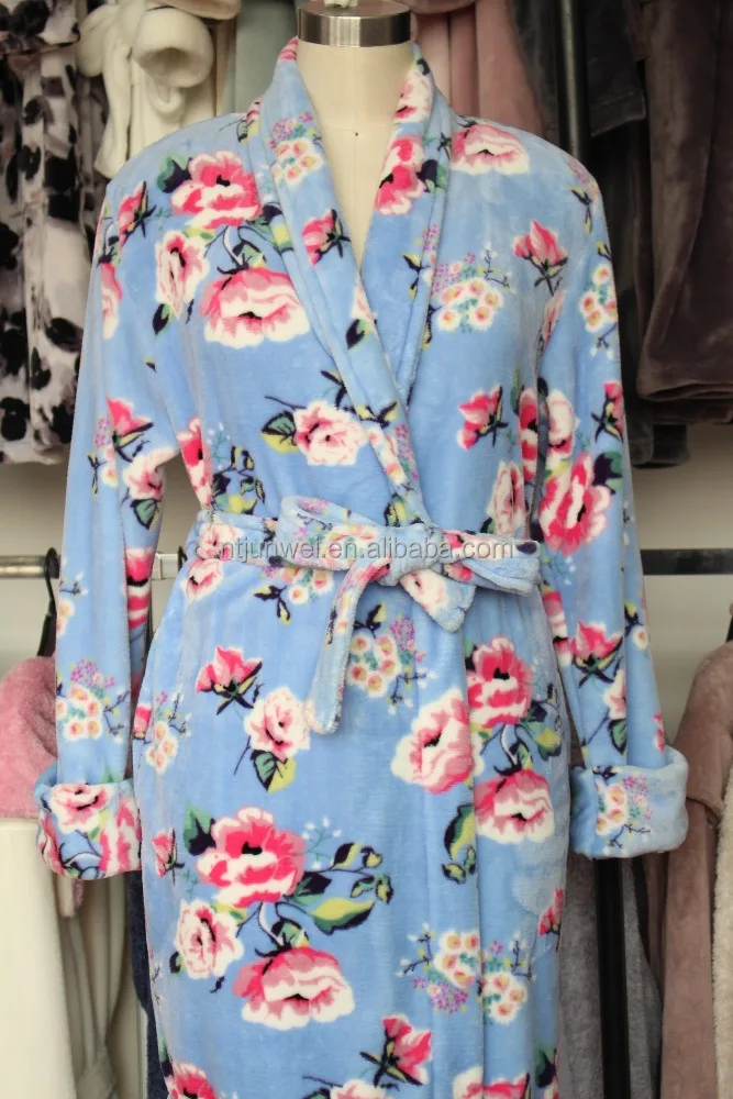 hot sell ladies fleece robe - sealskin robe , nightwear, sleepwear