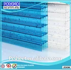 Foshan manufacturer skylight room blue and clear polycarbonate sheet pc hollow sheets