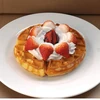 hotsale fake waffle with ice cream food model for decoration-50 styles