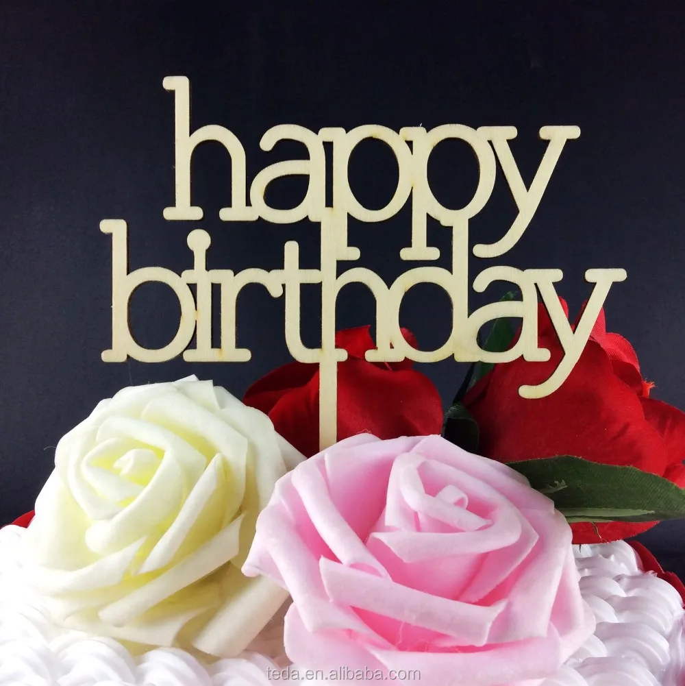 custom High quality happy birthday cake topper