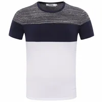 Hot Sale Mens New Stitching T-Shirt Round Neck Large Size Tees 
Hot Sale Mens New Stitching T-Shirt Round Neck Large Size Tees