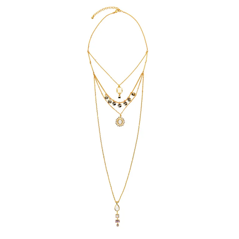xl01367c Hot Free Shipping Wholesale Fashion Jewelry Multi Layer Gold Minimalist Geometric 3 Layers Crystal Pendant Necklace
xl01367c Hot Free Shipping Wholesale Fashion Jewelry Multi Layer Gold Minimalist Geometric 3 Layers Crystal Pendant Necklace