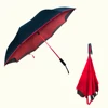 Custom double canopy new design up side down umbrella with logo print