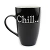 Custom personalised cheap black eco tea coffee cup ceramic mug ceramic cup with printing logo