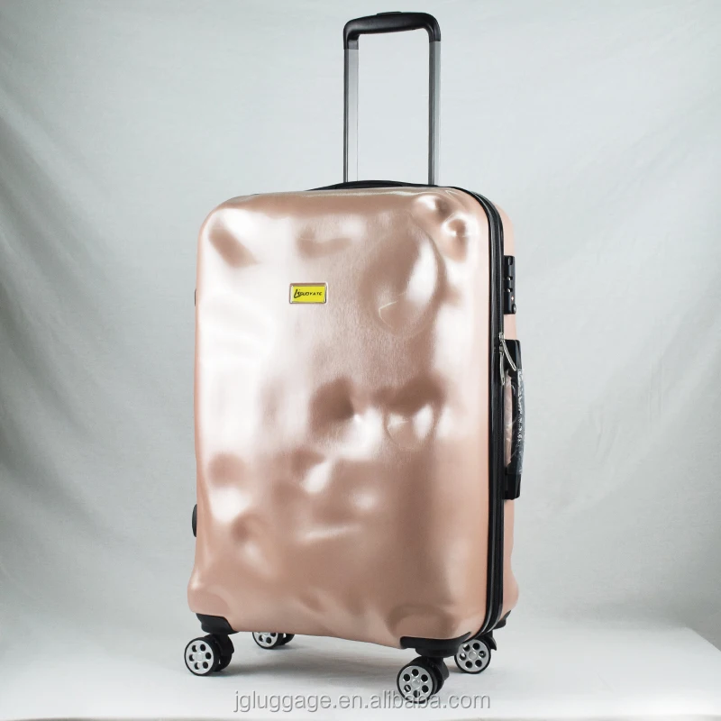 ABS+PC lightweight plain hard shell aerolite broken retro travel trolley luggage bag