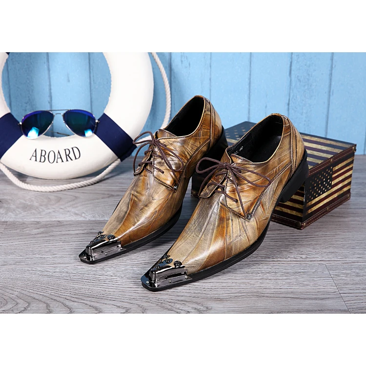 NA047 Italy Brand Men Dress Shoes Flat Men Metal Tip Dress Shoes Leather Slip On Men Wedding Party Shoes Plus Size, As the picture
NA047 Italy Brand Men Dress Shoes Flat Men Metal Tip Dress Shoes Leather Slip On Men Wedding Party Shoes Plus Size, As the picture
