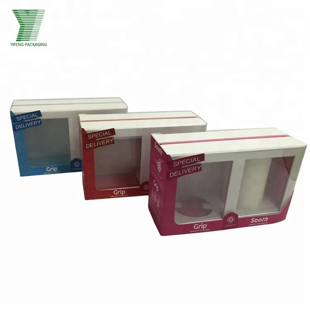 cardboard mug box coffee mug gift box with plastic window