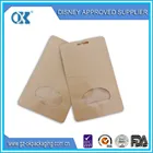 custom print doypack pouch/doypack bags/kraft paper bag with window and zipper