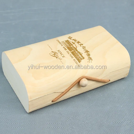 cheap birch wood veneer packaging box round light weight wooden