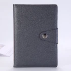 New Design Hard Cover Color Customized Leather Note Book With A Buckle