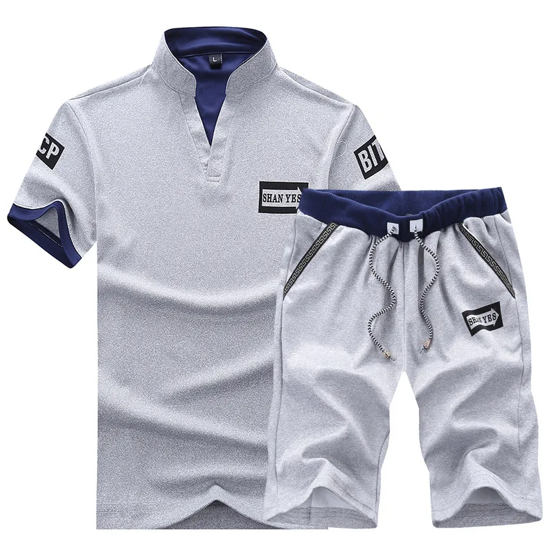 2021 Men's short sleeve summer knitted tracksuit men's summer short sets, Custom color
2021 Men's short sleeve summer knitted tracksuit men's summer short sets, Custom color