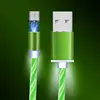 2.4A Magnetic Micro USB Cable Magnet Charger Flowing LED Cord For iPhone Magnetic Charging Cable Type C Plug