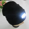 Hot selling 100% acrylic hat winter outdoor walking hands free beanie 5 LED knitted caps