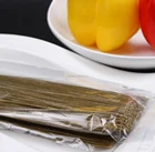organic green soybean pasta in spaghetti style