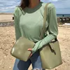 Women PU leather tote bags shoulder bags soft bag