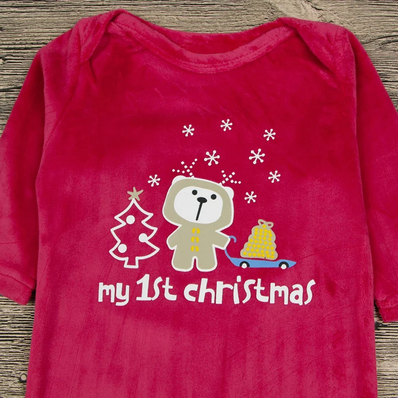 2018 Autumn Winter Newborn Baby Boys Girls One-piece Letter Footies Jumpsuit Outfits Clothes Soft Christmas XMS (5)