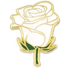 Custom wedding souvenirs High Quality bulk Beautiful flower metal rose gold enamel pin
