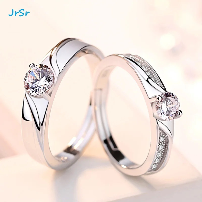 Mens Womens Silver Plated Adjustable Ring Cubic Zirconia Wedding Promise Couples Ring
Mens Womens Silver Plated Adjustable Ring Cubic Zirconia Wedding Promise Couples Ring