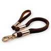 Pet Leash Products Strong Three Section Leather Dog leash Lead