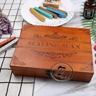 Hot selling cardboard box wax stamp set for gift wax seal kit
