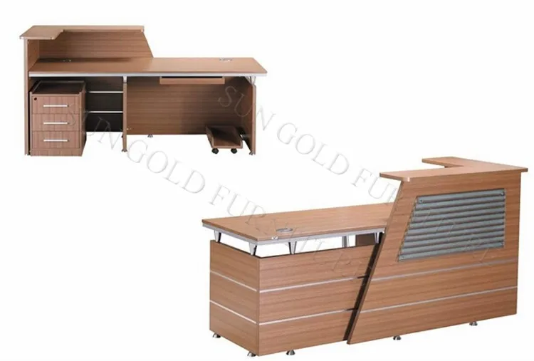 Office Front Counter Design Reception Desk For Retail Store Sz