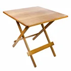 Portable Free Assemble Square Bamboo Folding Table