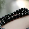 Hot selling natural shiny black onyx beads in high quality gems stone for latest precious jewelry