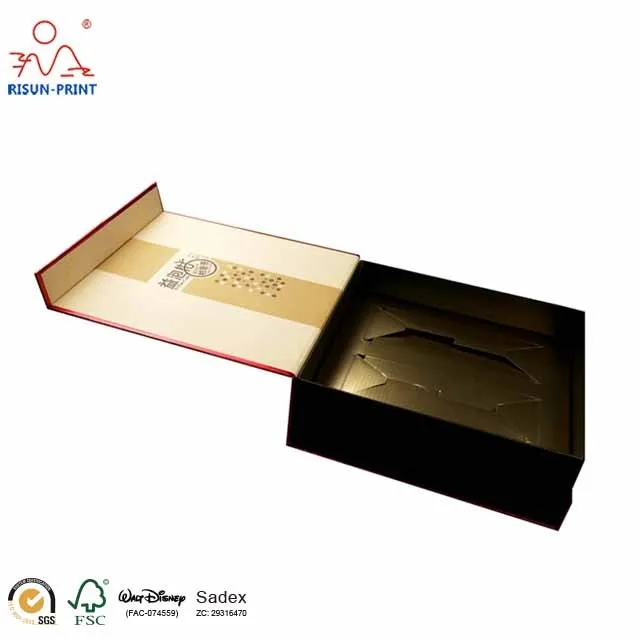 gold stamping high-grade tea gift box packaging display chinese