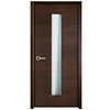 Wholesale Price Modern Design Veneer Wooden Interior Office Door With Glass Window