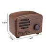 Portable Vintage Retro Wooden Style Bluetooth 4.1 Wireless 5W Speaker FM Radio Receiver Support TF Card Hifi