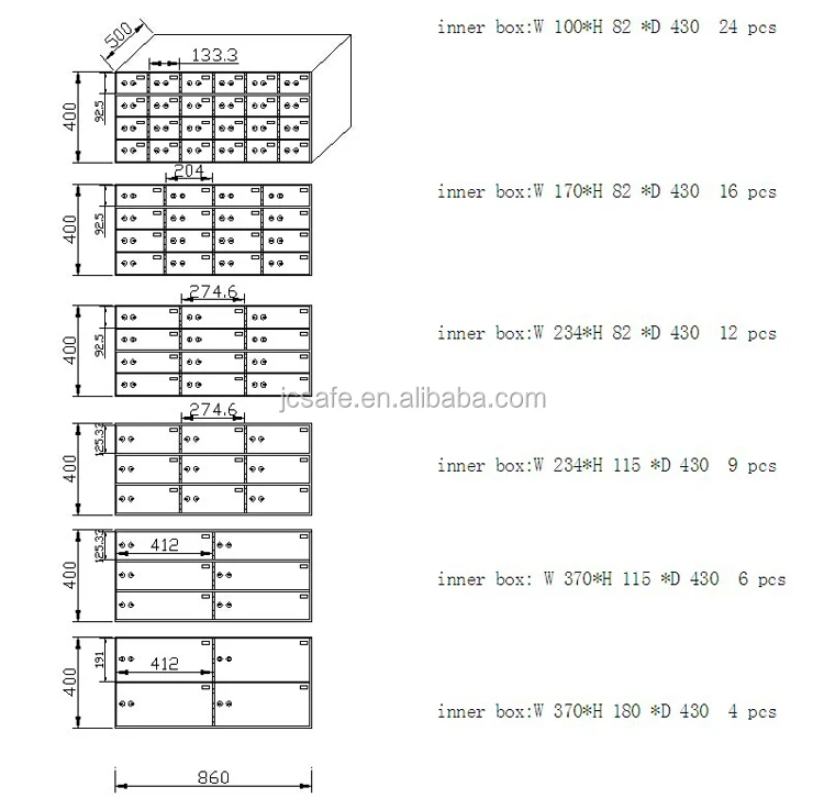 bank safety deposit box, View deposit box, JCSAFE Product Details from