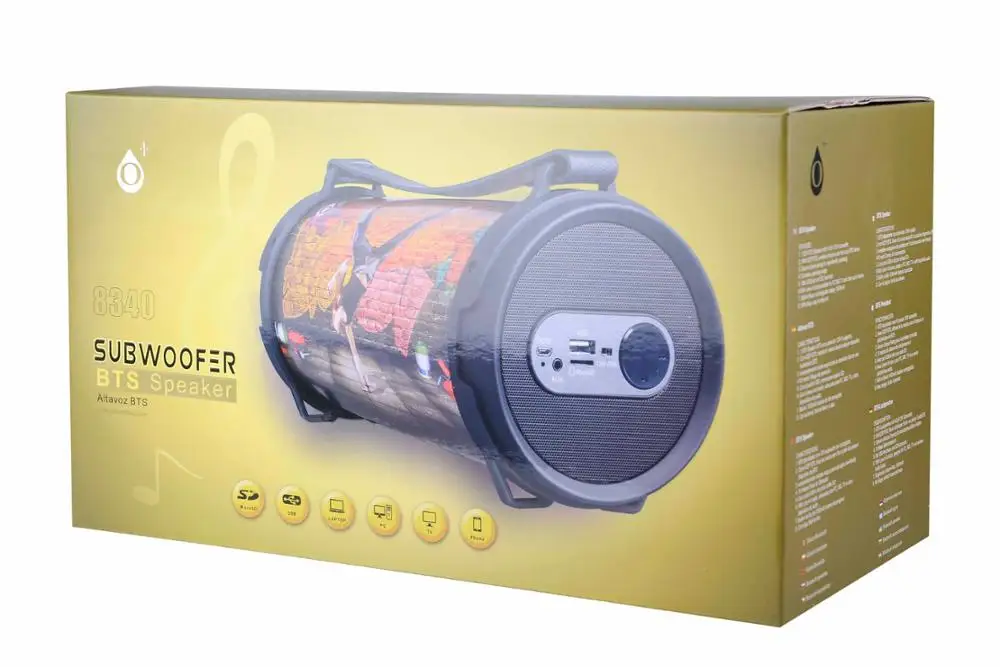 Hip hop style wireless portable speaker from any BTS device speaker - ANKUX Tech Co., Ltd