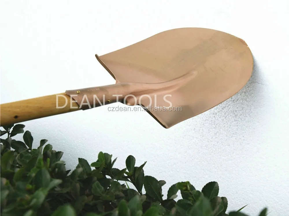 non sparking round shovel,point spade al-cu material