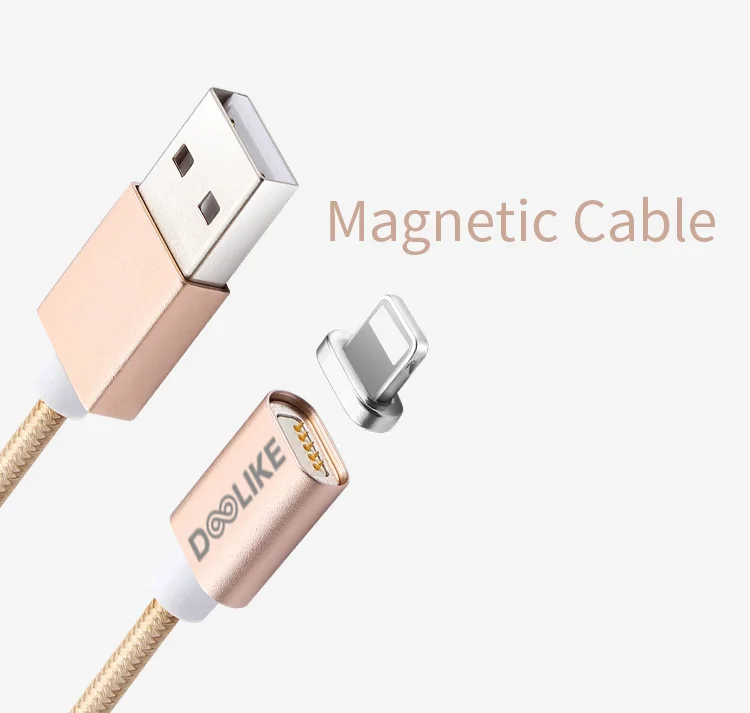 3 in 1 nylon braided with magnetic USB cable ,charge for smart phone - ANKUX.COM