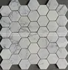 Ebro most popular hexagon carrara natural marble stone mosaic tiles swimming pool pattern