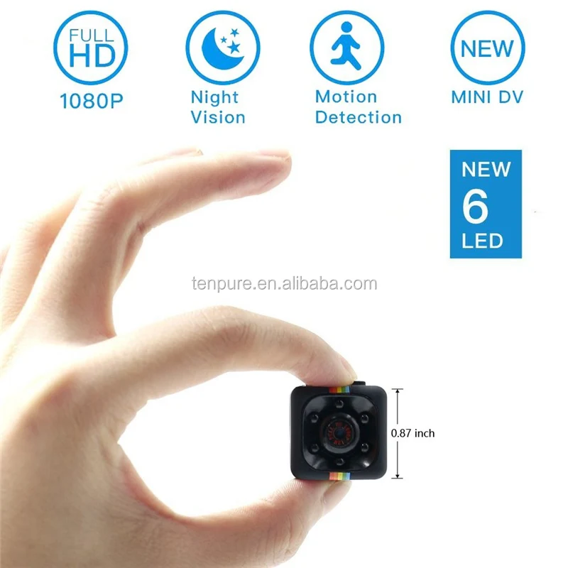 SQ11 Mini Camera, WIFI Hidden Camera MINI Spy Camera, HD 1080P Camcorder Wireless Network Camera Cam