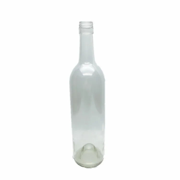 Toplu şeffaf cam likör şişesi şarap şişeleri 750 ml