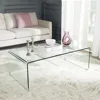 Clear Acrylic Waterfall Console Table Coffee Table Lucite TV Stand Monitor Riser