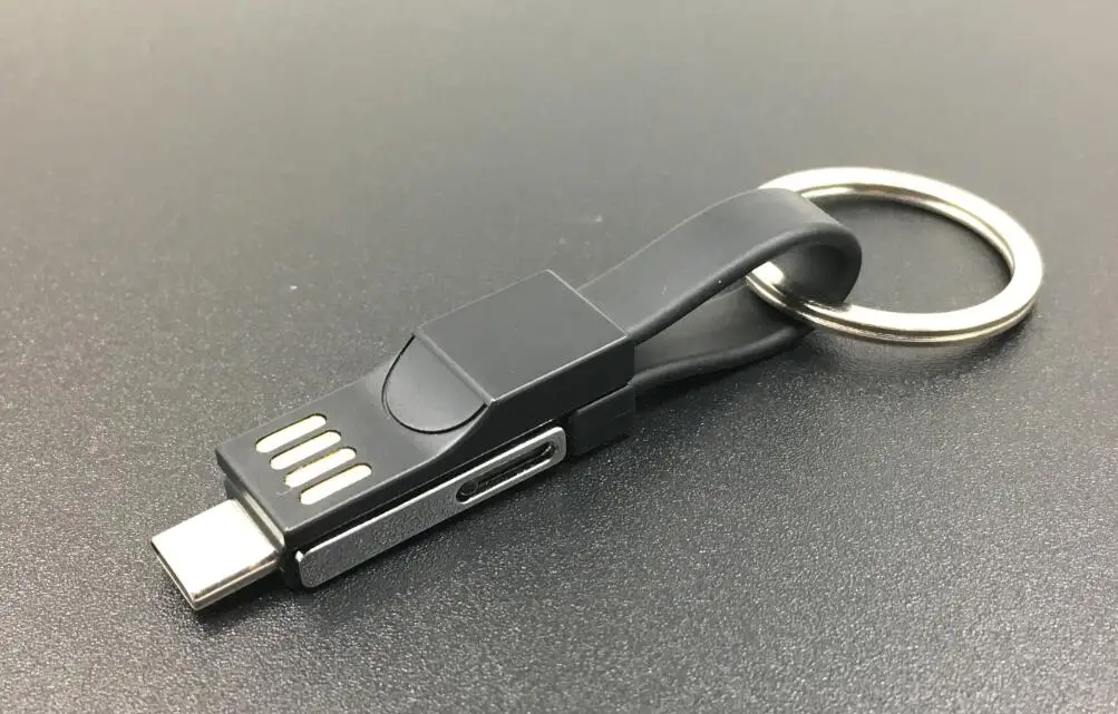 Portable 3in1 magnetic charging cable with keychain for IOS for Android for Type C device - ANKUX.COM