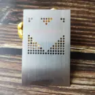 Stainless steel custom visit name metal business card